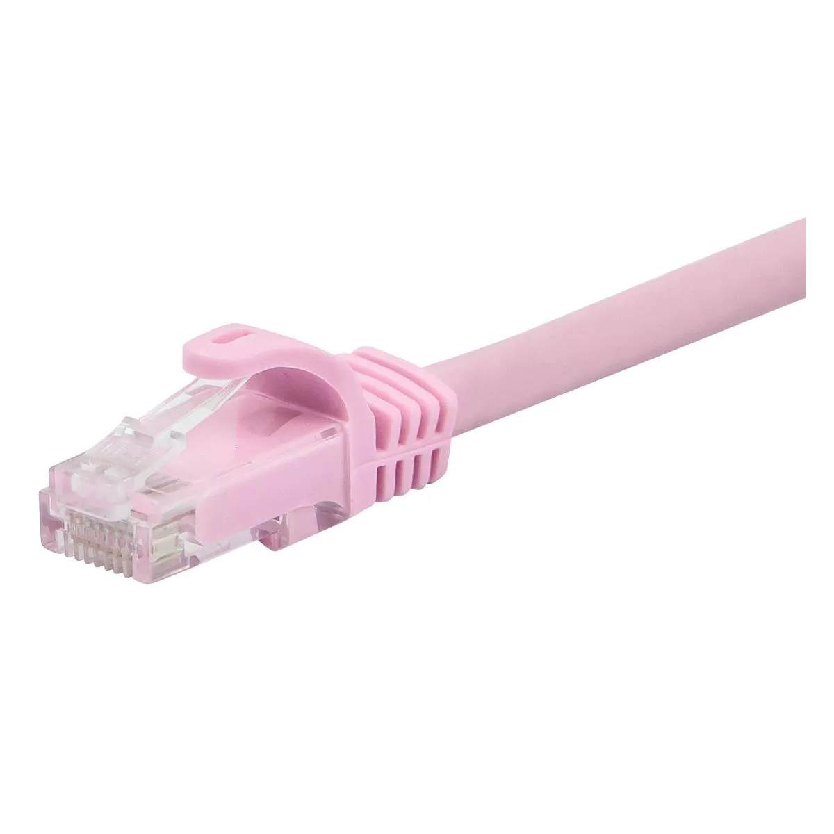 Monoprice Cat6 Ethernet Patch Cable - 0.5 Feet - Pink | Network Internet Cord - RJ45, Stranded, 550Mhz, UTP, Pure Bare Copper Wire, 24AWG - Flexboot