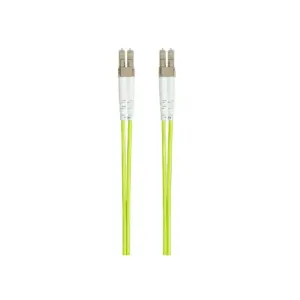 Monoprice Fiber Optic Cable - Green - 5 Meter | OM5, LC/UPC-LC/UPC, Multi Mode Duplex, (50/125 Type) - Entegrade Series