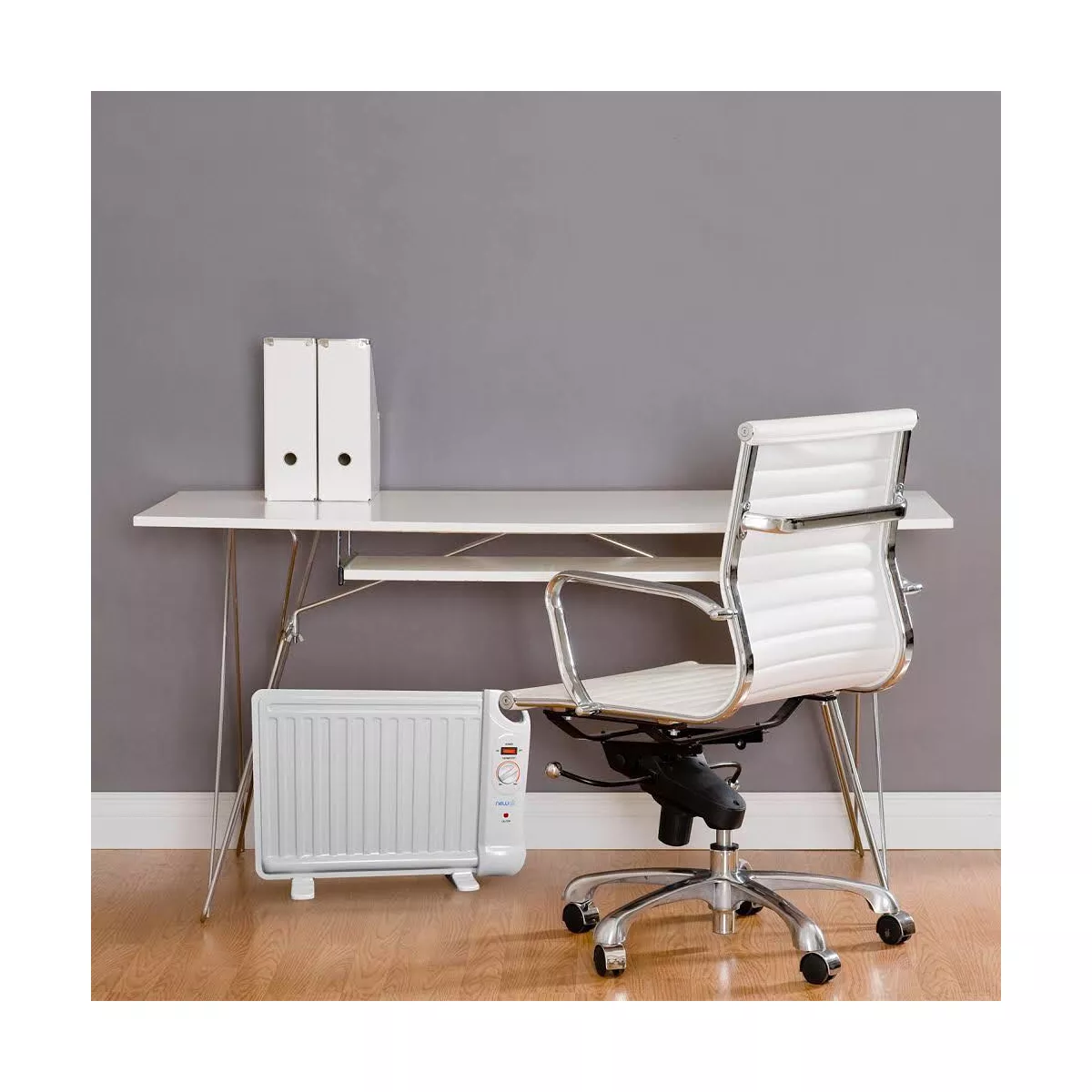 NewAir Portable 400-watt Under Desk Heater with Slim Fit Design and Silent, Energy Efficient Operation