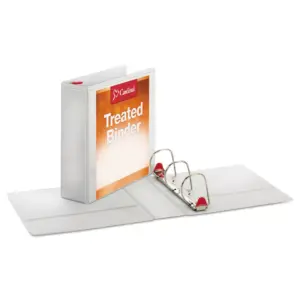Cardinal Treated Binder ClearVue Locking Slant-D Ring Binder, 3