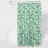 Microfiber Shower Curtain Green/White - Room Essentials™