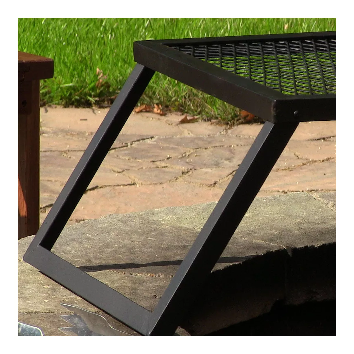 Foldable Camping and Patio Tray Table - Rectangle - Sunnydaze Decor