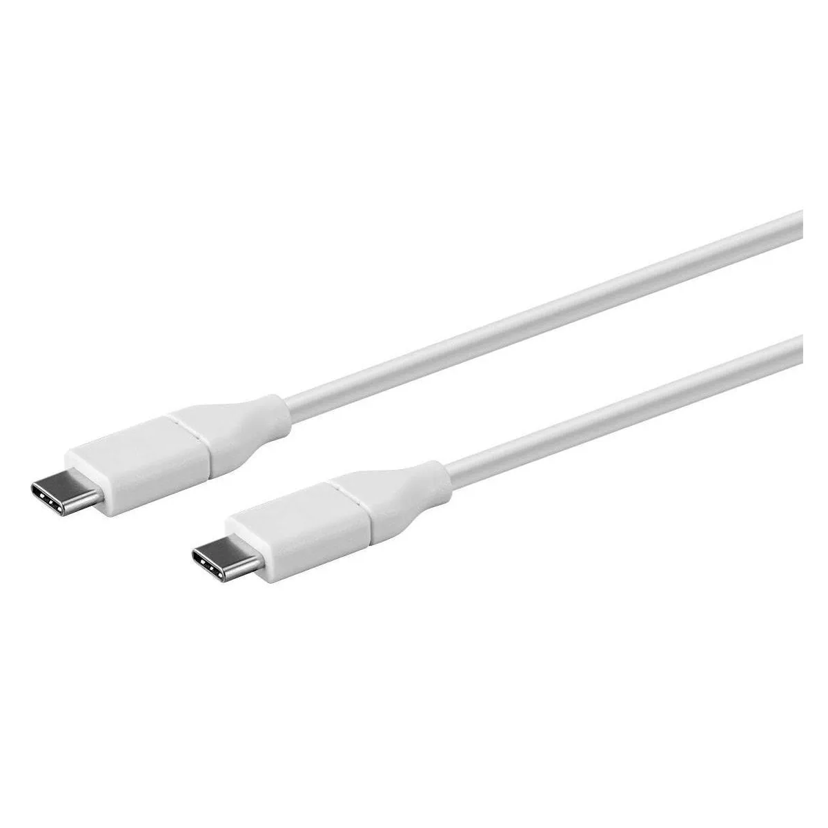 Monoprice USB & Lightning Cable - 2 Meter - White | 2.0 USB-C to USB-C 5A 480 Mbps - Select Series
