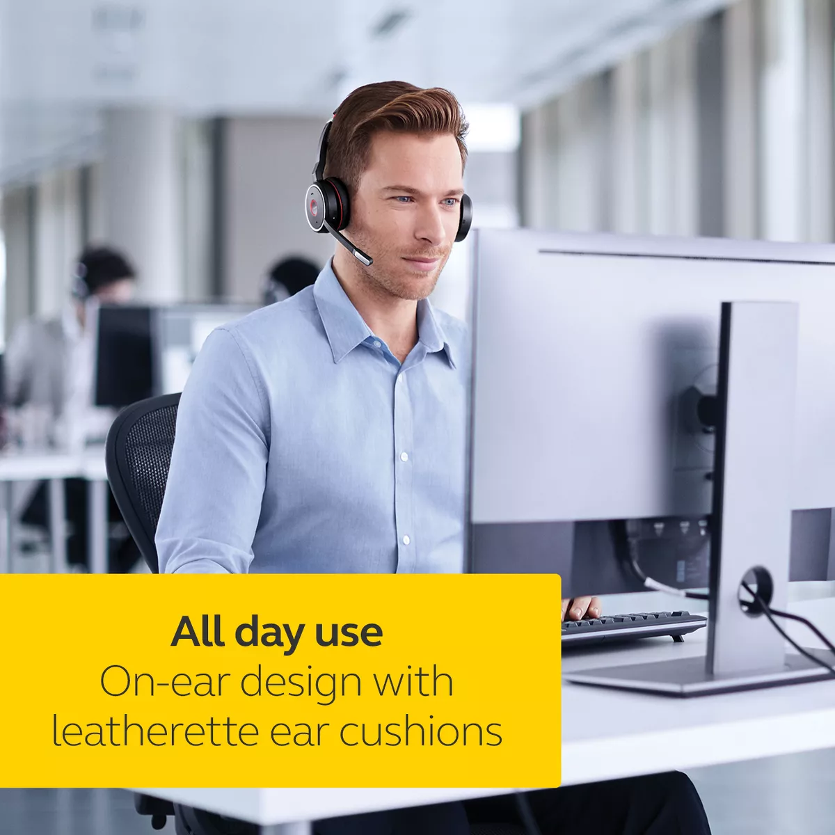 Jabra Evolve 75+ MS Stereo Wireless Headset / Music Headphones
