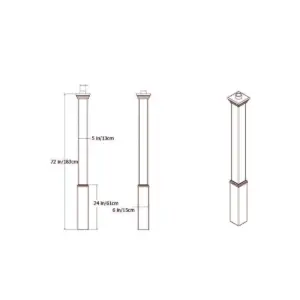 Vita Madison Lamp Post