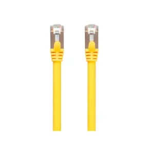 Monoprice Cat7 Ethernet Network Patch Cable - 15 feet - Yellow | 26AWG, Shielded, (S/FTP) - Entegrade Series