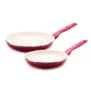 GreenPan Ceramic Rio Non-Stick Cookware Set Red