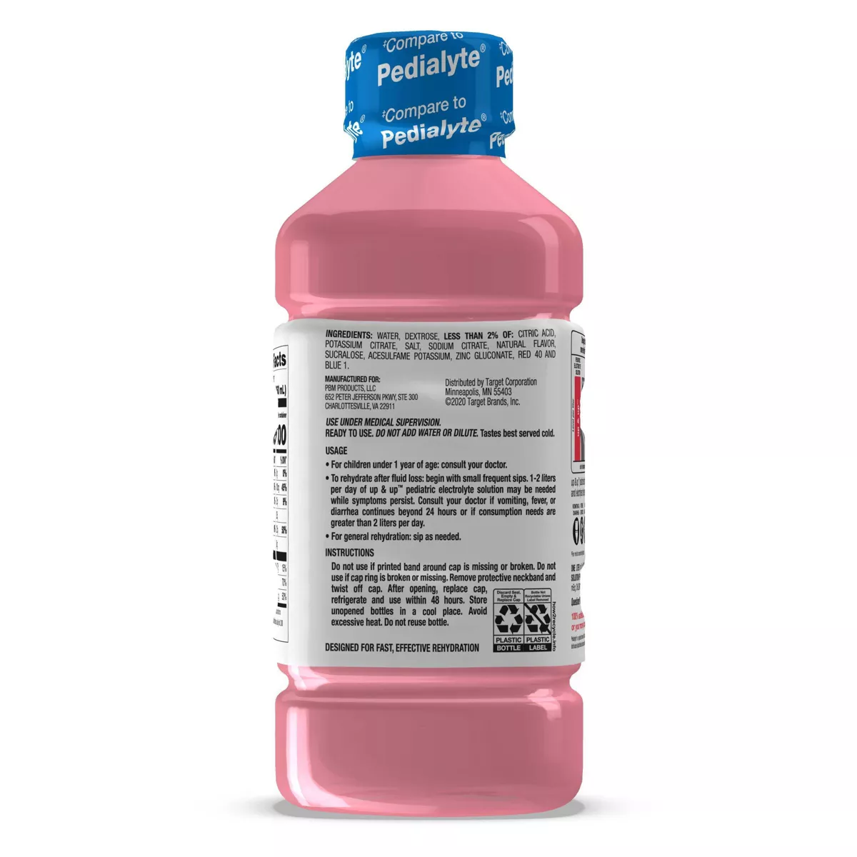 Pediatric Electrolyte Drink - Strawberry - 1L - up & up™