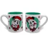 Silver Buffalo Mickey and Minnie Mouse Holiday Mugs, Set of 2 | Each Holds 14 Ounces