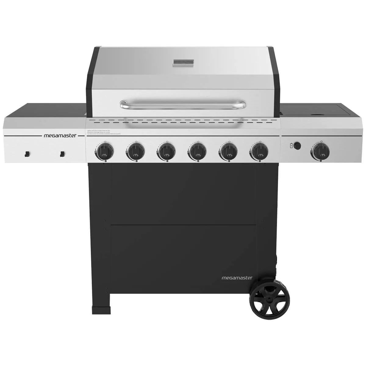 Megamaster 720-0983CTG 6 Burner Gas Grill with Stainless Steel Tong