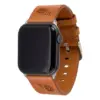 NFL Tennessee Titans Apple Watch Compatible Leather Band 42/44mm - Tan