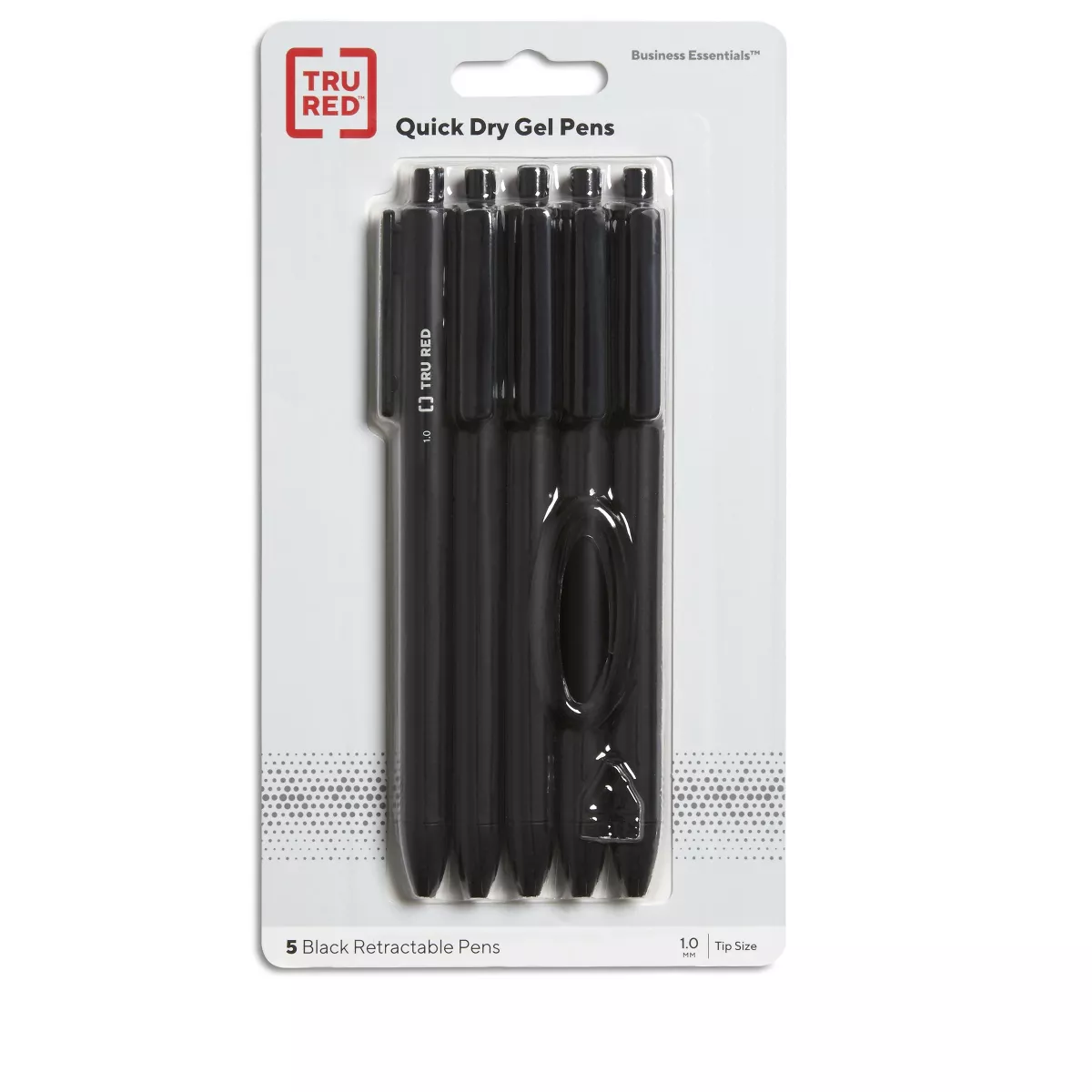 TRU RED Retractable Quick Dry Gel Pen, Medium Point, 1.0 TR56952