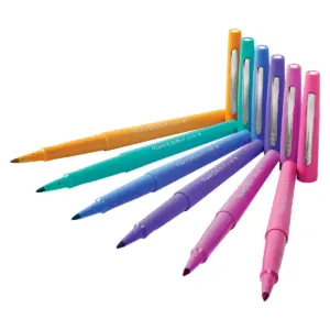 6pk Marker Pens Flair Medium Tip .7mm Candy Pop Colors - PaperMate