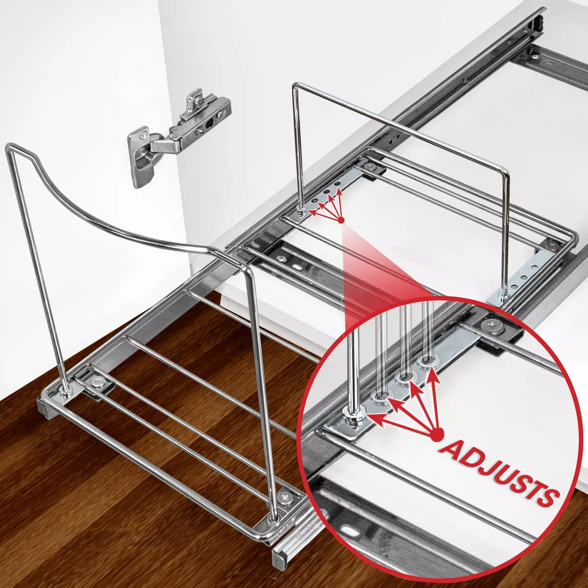 Lynk Professional Pull Out Bin Holder - Sliding Cabinet Organizer