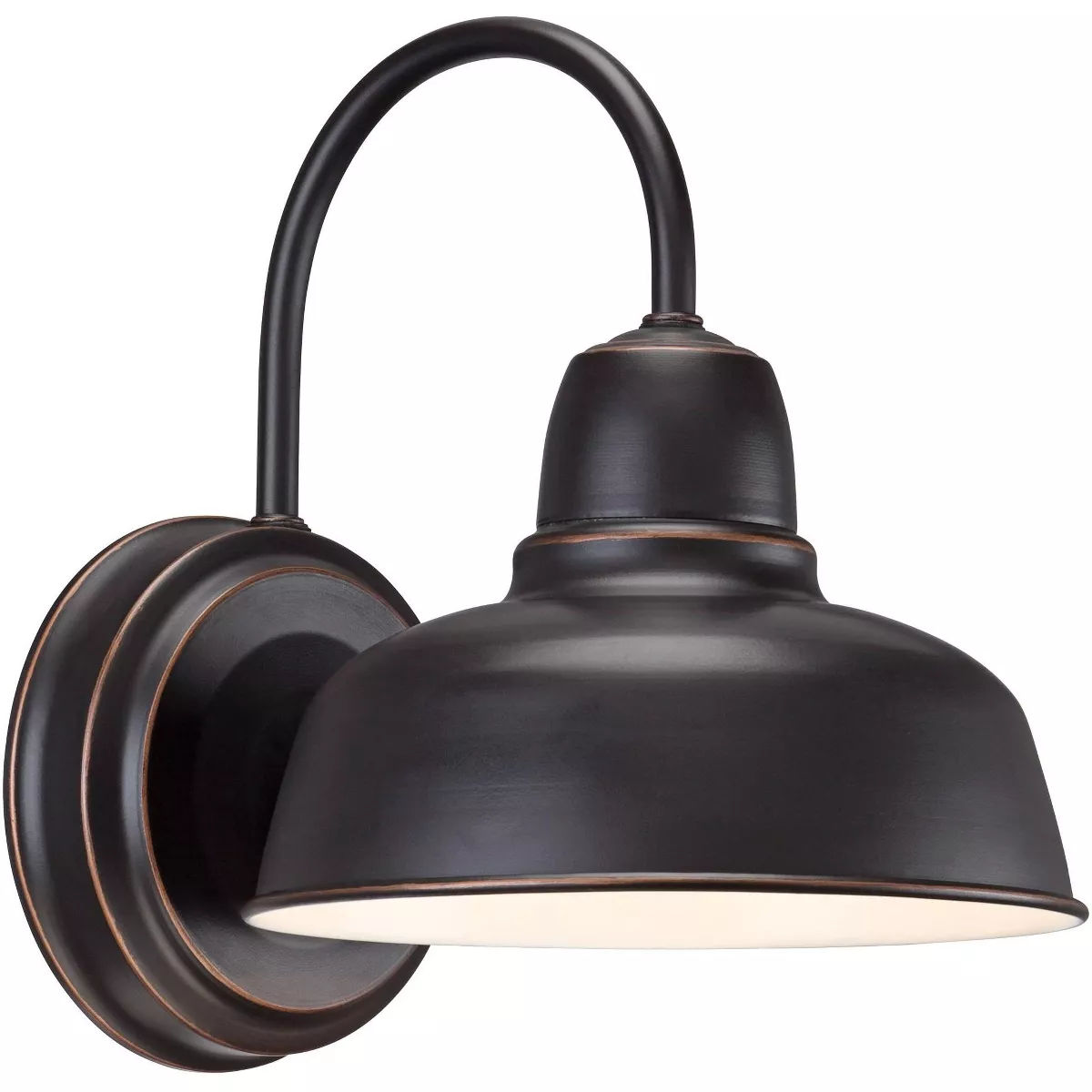 John Timberland Urban Barn Bronze Indoor-Outdoor Wall Lights Set of 2