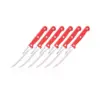 Ginsu Kiso Dishwasher Safe 6pc Steak Knife Set Red