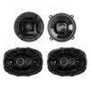 Polk Audio 5.25" 300W Car/Marine ATV Speakers, Pair + 6 x 9" 360W Speakers, Pair