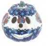 Blue Rose Polish Pottery Verona Small Pumpkin Luminary
