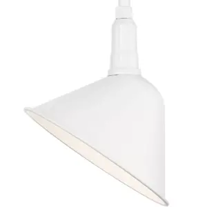 Franklin Iron Works Rustic Farmhouse Outdoor Barn Light Fixture White 18