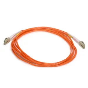 Monoprice Fiber Optic Cable - 20 Meter - Orange | LC/LC, OM1, Multi Mode, Duplex (62.5/125 Type)