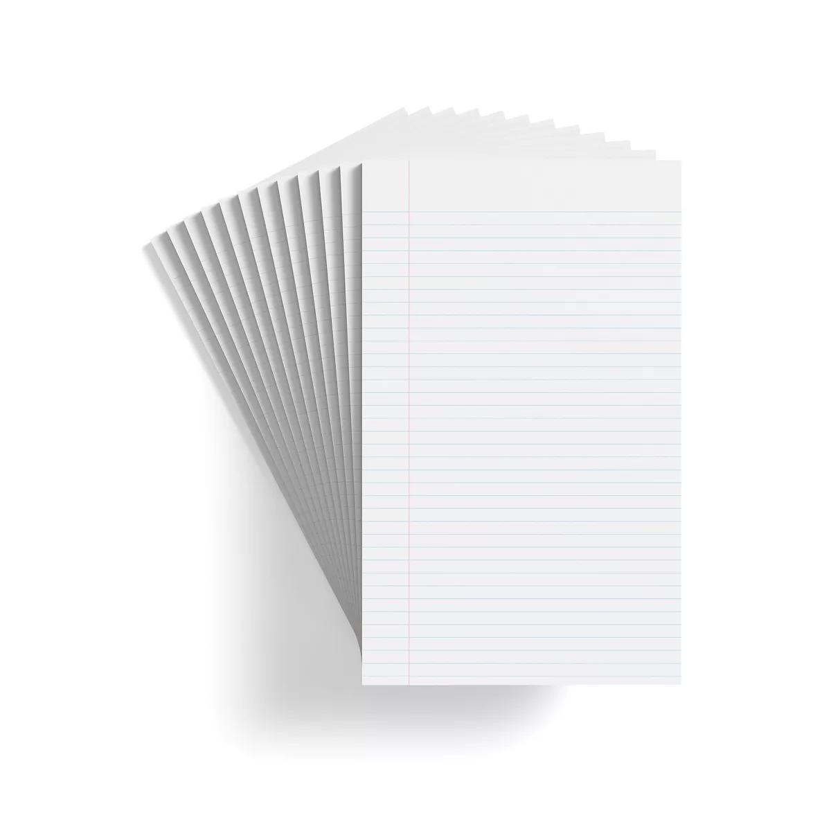 Staples 8-1/2" x 14" White Glue-Top Notepad Wide Ruled 12/Pack TR57335/185322