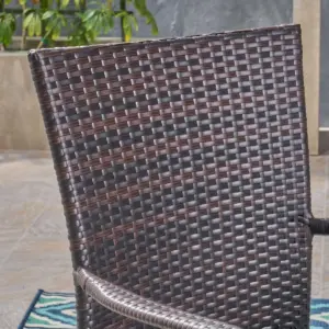 Melville 7pc Wicker Dining Set - Brown - Christopher Knight Home