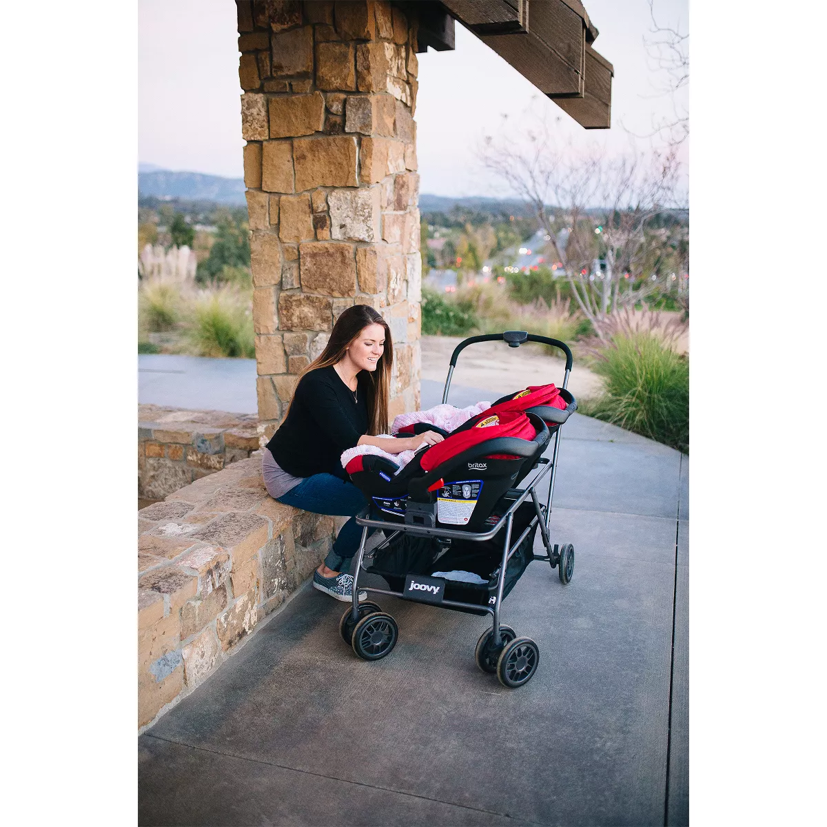 Joovy Twin Roo+ Infant Car Seat Stroller Frame