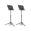 Musician's Gear Tripod Orchestral Music Stand Perforated Black - 2 Pack