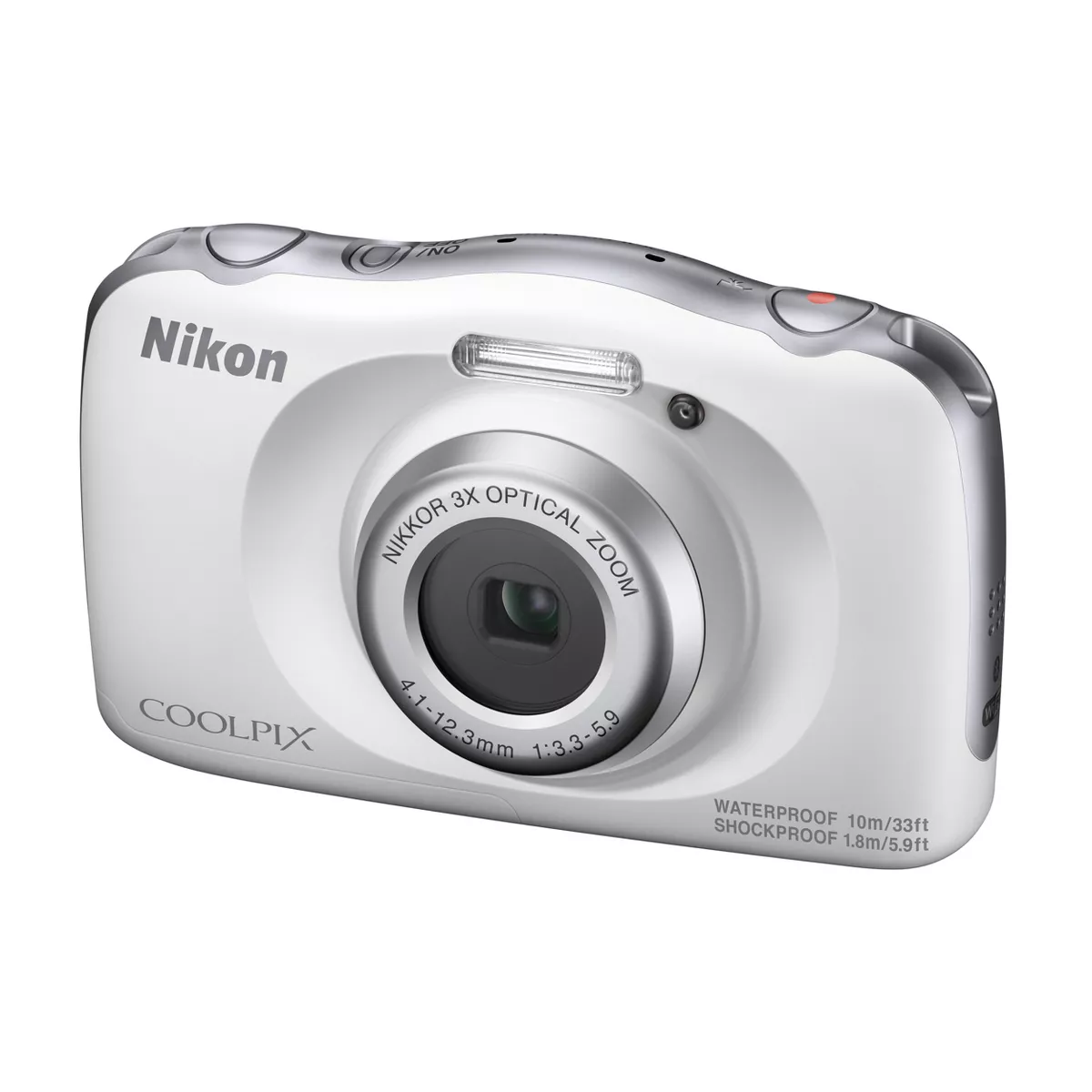 Nikon COOLPIX W150 13.2MP Waterproof Digital Camera with 3x Zoom - White