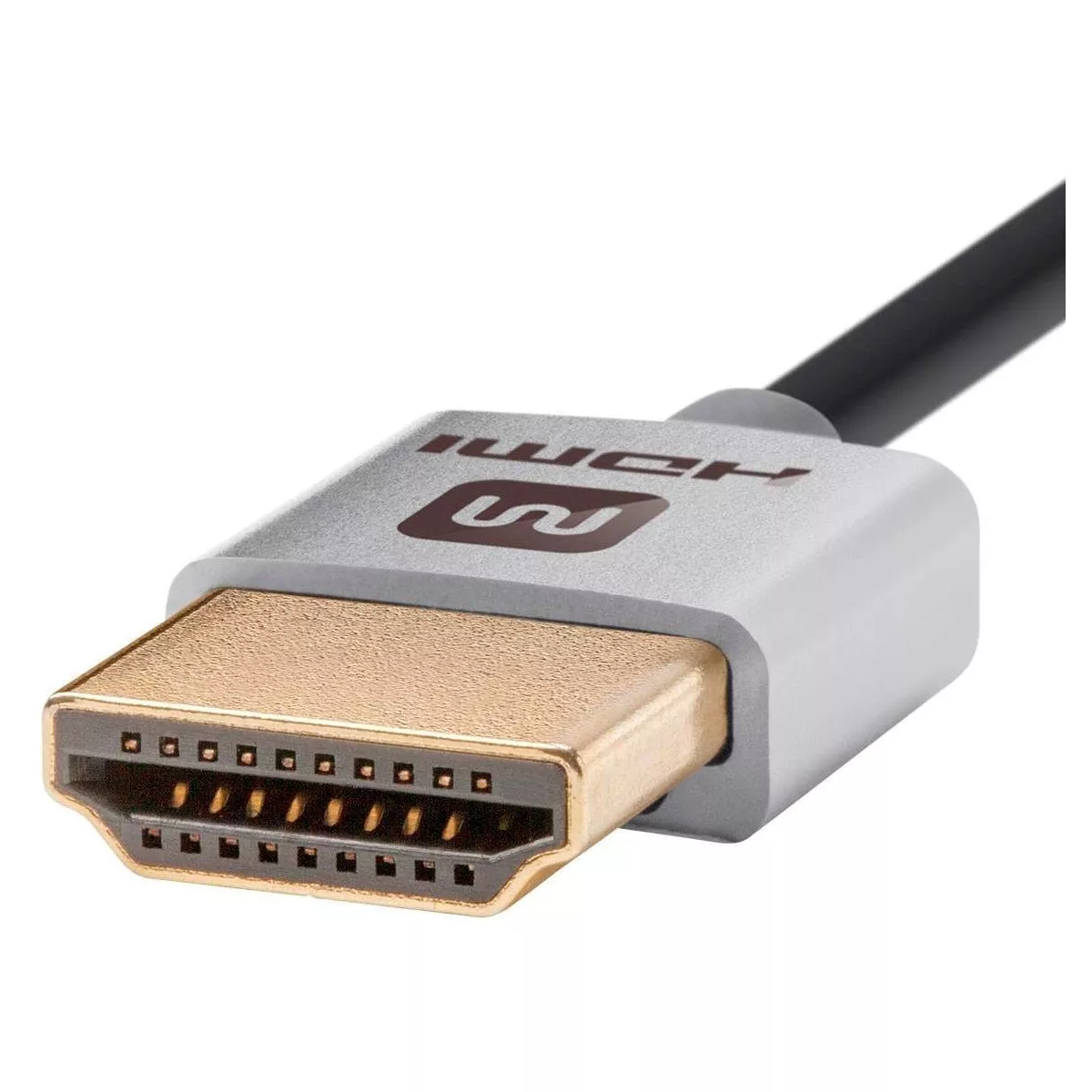 Monoprice High Speed HDMI Cable - 1.5 Feet - Silver (5-Pack) 4K@60Hz, HDR, 18Gbps, 36AWG, YCbCr 4:4:4 - Ultra Slim Series