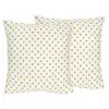 White & Gold Polka Amelia Throw Pillow - Sweet Jojo Designs