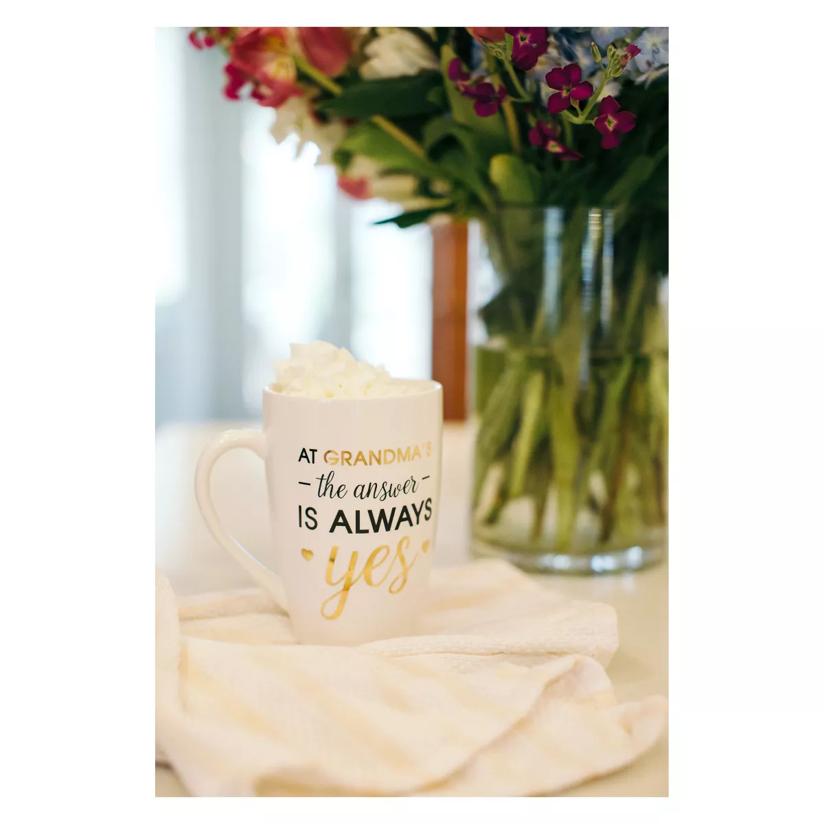 Pearhead 22oz Ceramic Mug - "At Grandma's The Answer is Always Yes"