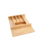 Rev-A-Shelf 4WCT-1SH Short Trim-to-Fit Wooden Cutlery 7 Compartment Tray Insert Utensil Organizer for Kitchen Cabinet Drawers, Natural Maple