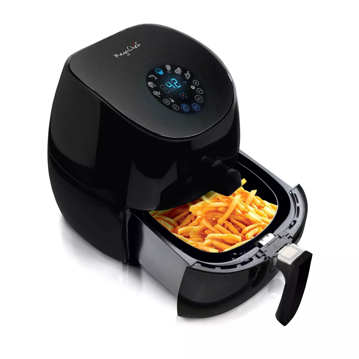 MegaChef 3.5qt Multicooker Air Fryer - Black