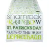 72" x 14" Cotton St Patrick's Day Print Table Runner Green/White - Design Imports