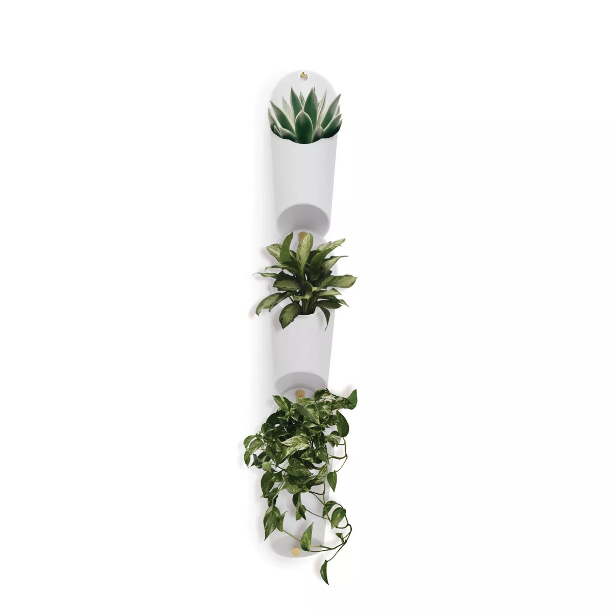 Set of 3 Floralink Wall Vessels White - Umbra