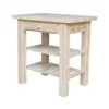 Darcy Kitchen Island - Unfinished - International Concepts