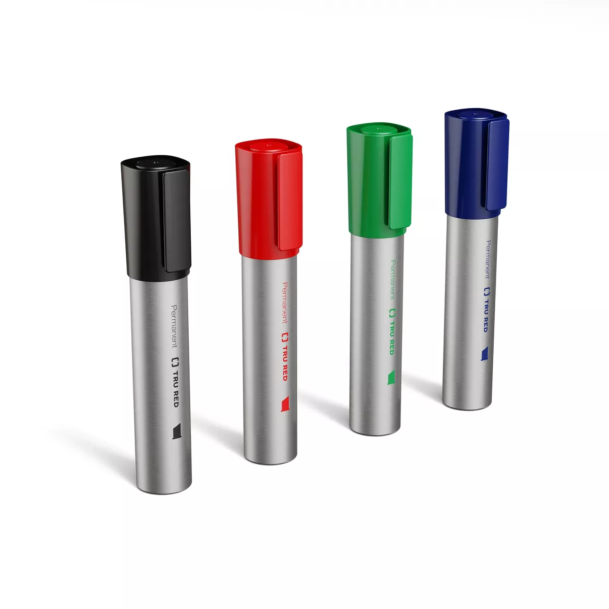 TRU RED XL Tank Permanent Markers, Chisel Tip, Assorted TR56935