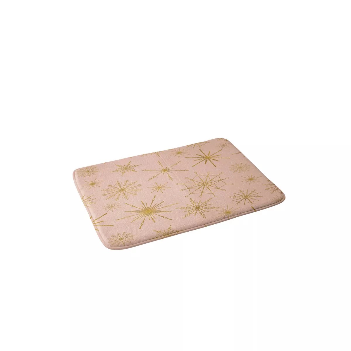 Jacqueline Maldonado Snowflakes Memory Foam Bath Mat Beige - Deny Designs
