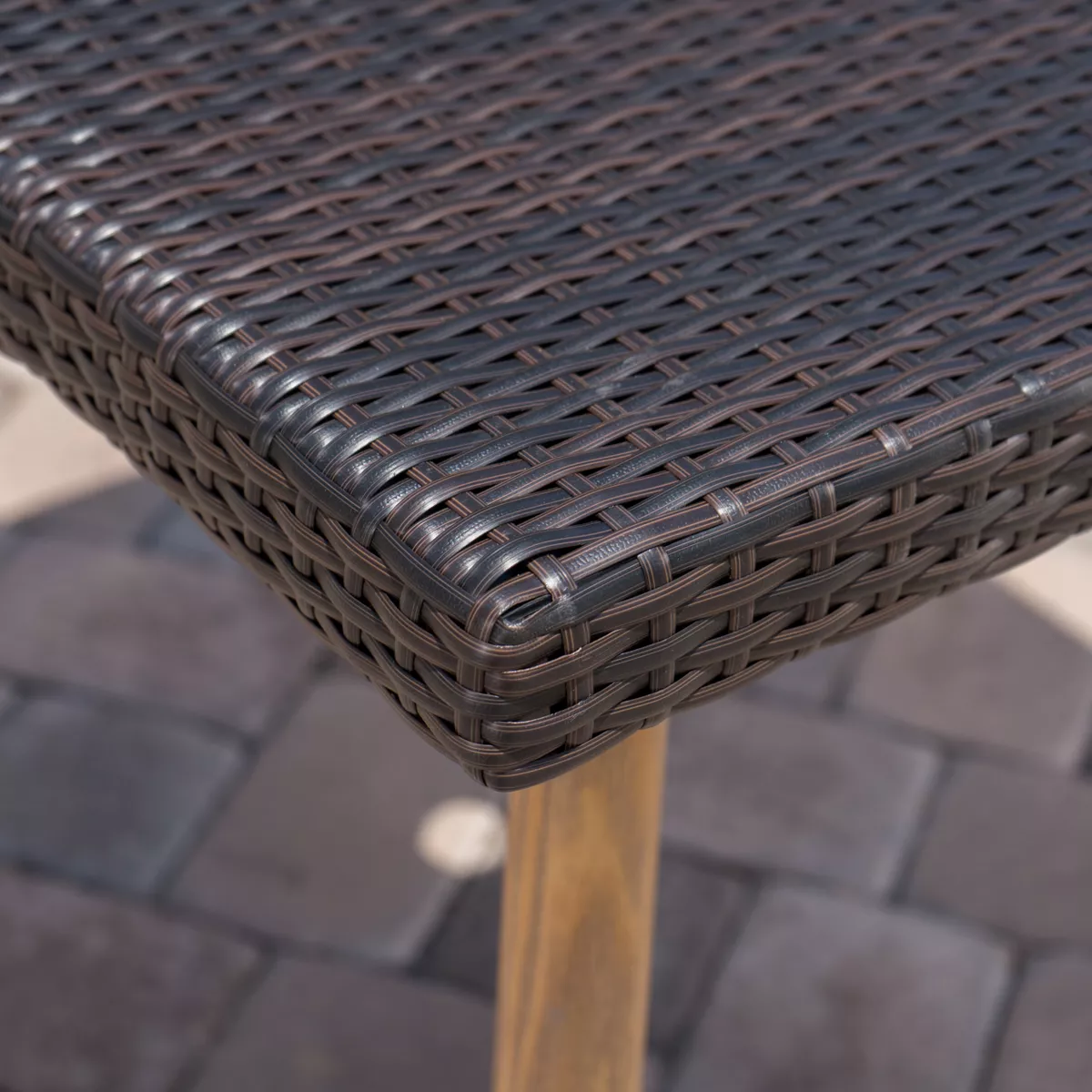Delphi Rectangular Wicker Dining Table - Multibrown Christopher Knight Home