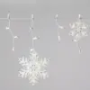 Christmas Incandescent Snowflake Icicle Novelty 150 Lights Clear with White Wire - Wondershop™