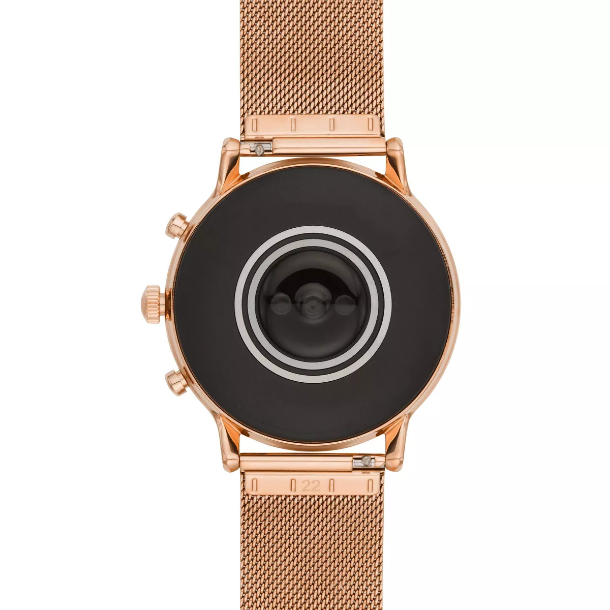 Fossil Gen 5 Smartwatch Julianna HR 44mm - Rose Gold-Tone Stainless Steel Mesh
