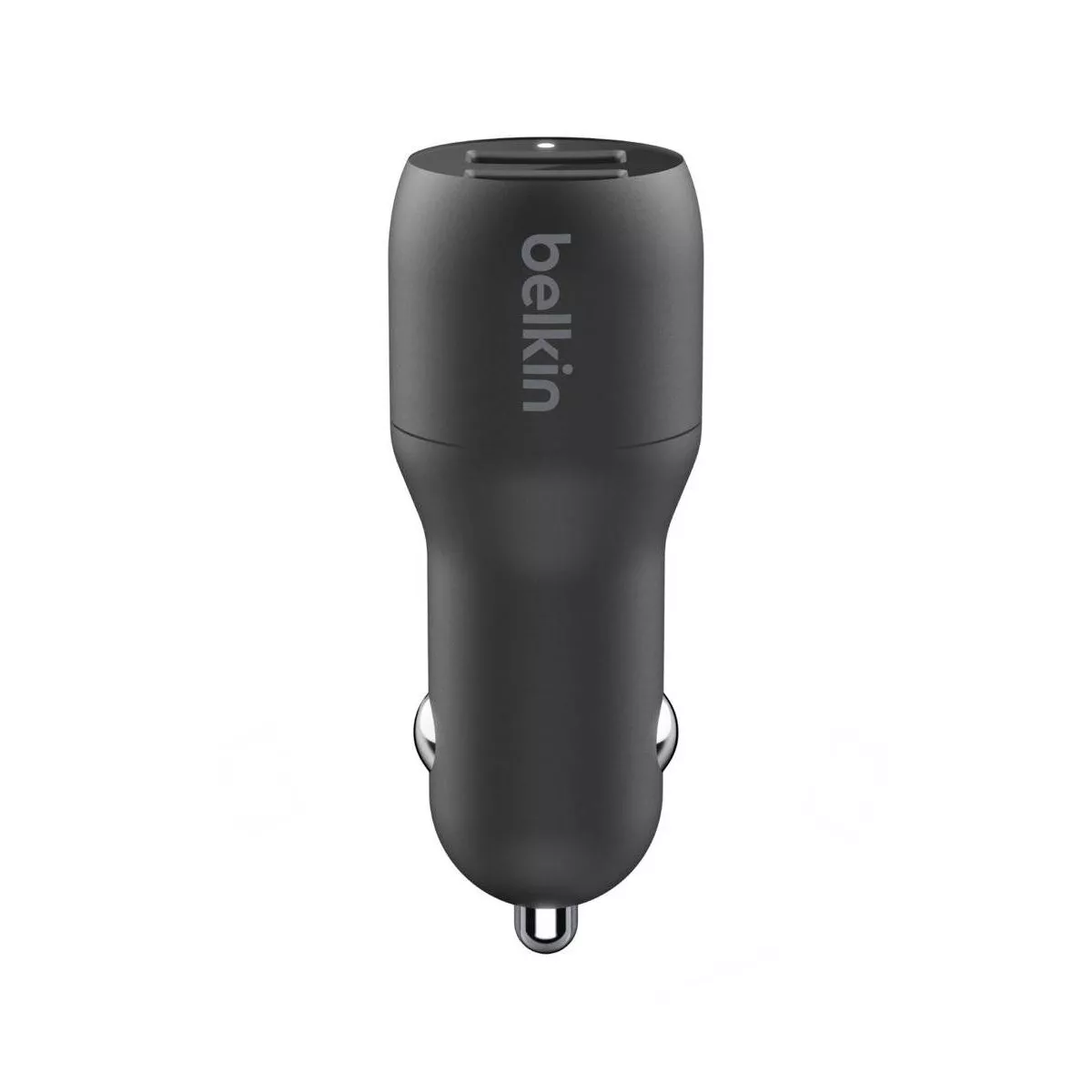 Belkin Dual USB-A Car Charger with USB-A to Mirco Cable 3.3' - Black