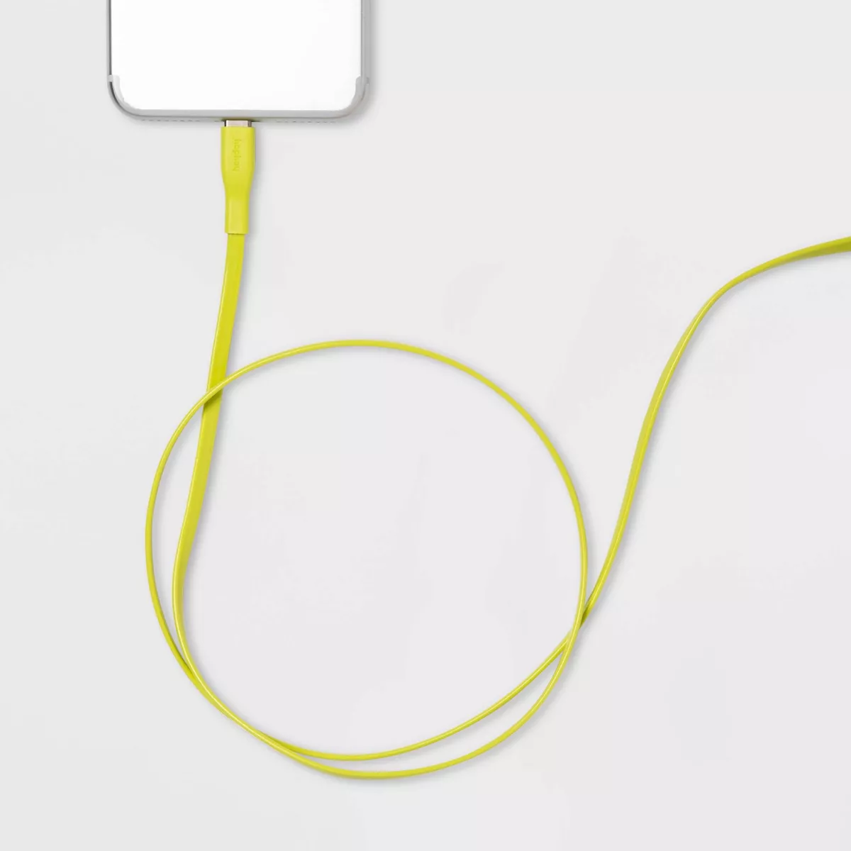 heyday™ 3' USB-C to USB-A Flat Cable - Lime Green
