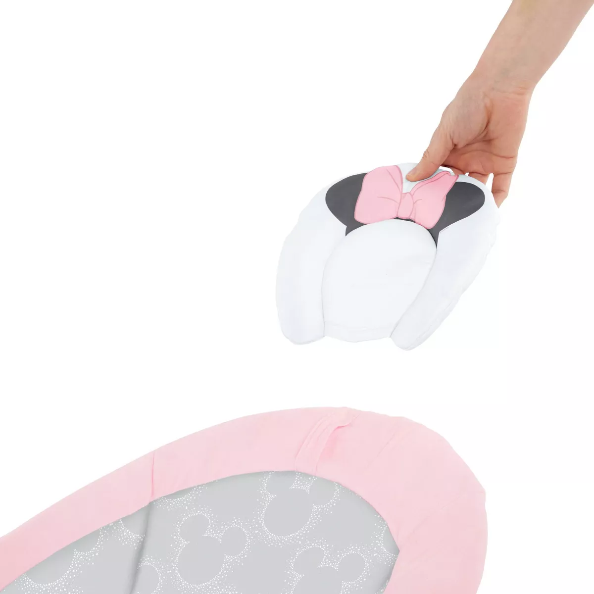 Bright Starts Minnie Mouse Rosy Skies Cradling Baby Bouncer - Pink