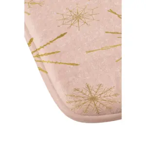 Jacqueline Maldonado Snowflakes Memory Foam Bath Mat Beige - Deny Designs