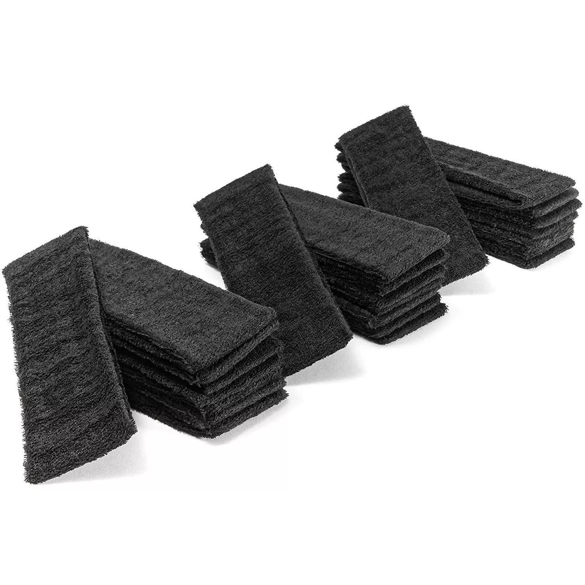 Bright Creations 24 Count Sweat Band Headbands for Men and Women, Black