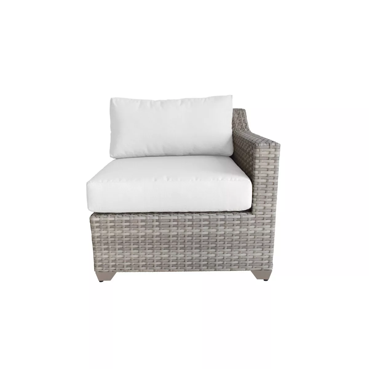 Fairmont 6pc Patio Seating Set with Cushions - White - TK Classics