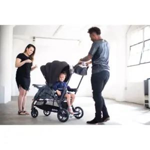 Joovy Caboose S Sit Stand Double Stroller - Gray Melange