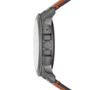 Fossil Gen 5E Smartwatch 44mm - Smoke with Brown Leather